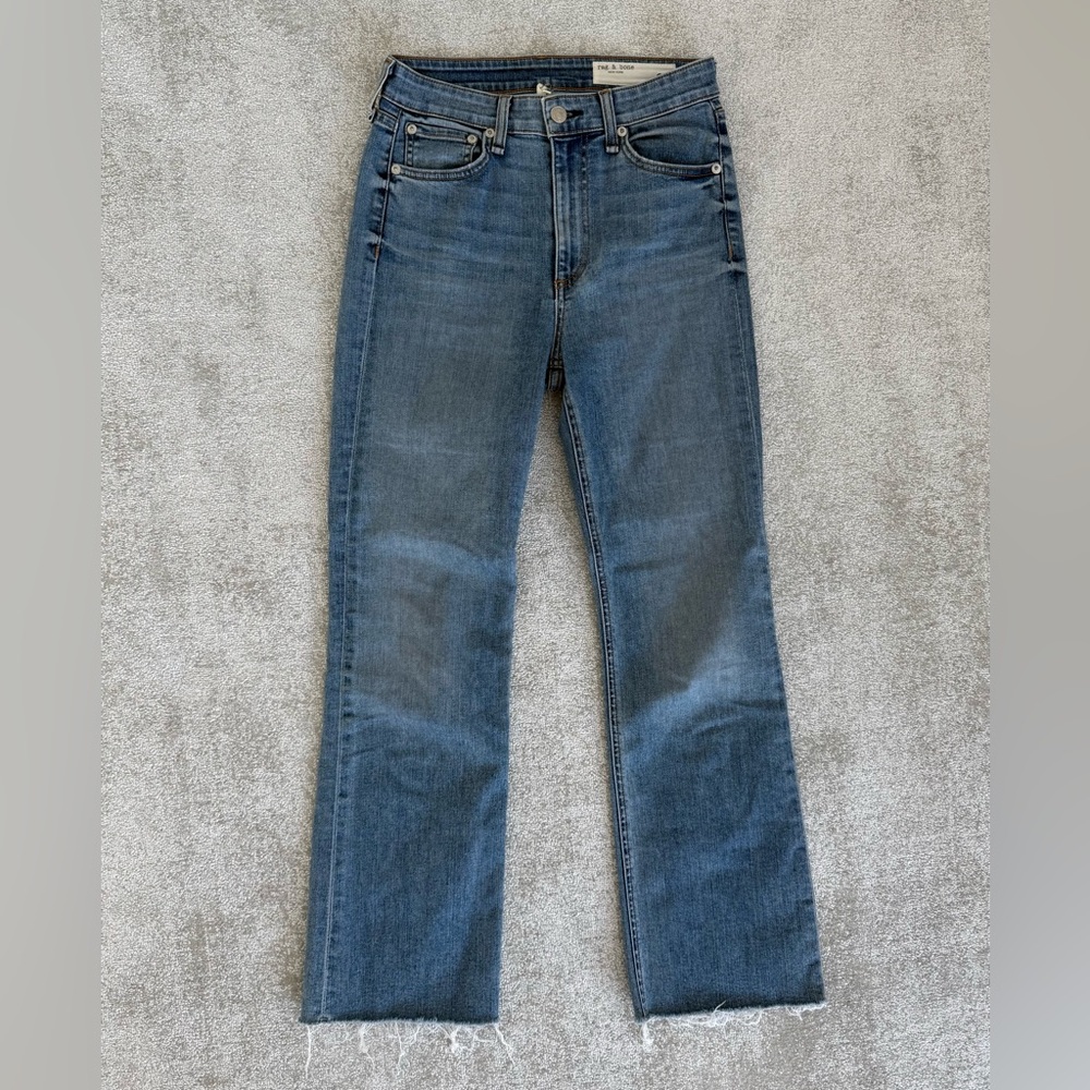 Rag & Bone Nina High Rise Flair Cropped Jeans